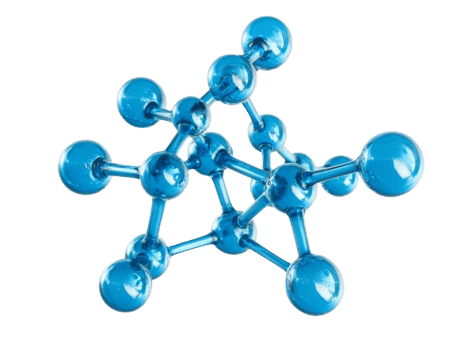 Molecular structures and amber particle effects